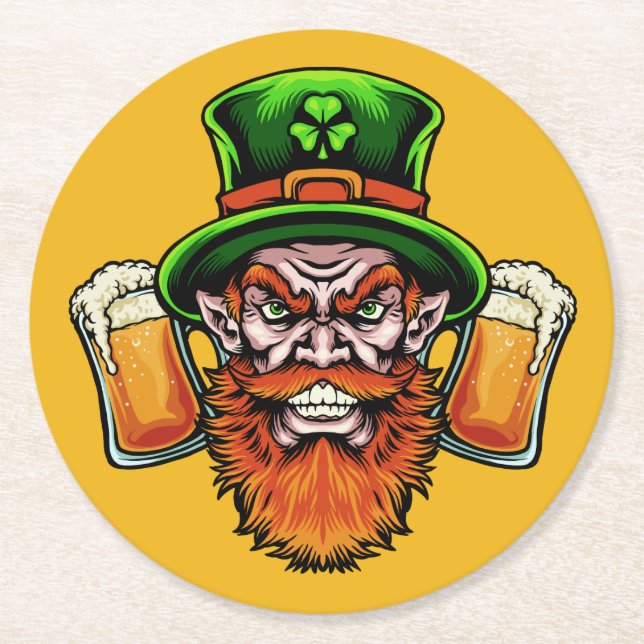 St. Patrick's Day underlägg Papper Rund (Framsidan)