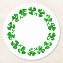 St patrick's day underlägg papper rund