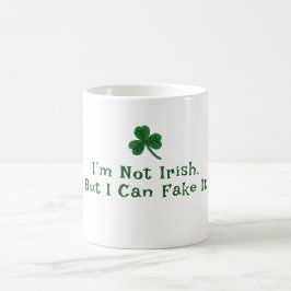 St. Patrick's Day, underlig text Fake Irish Kaffemugg