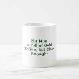 St. Patrick's Day, underlig text, Lucky Kaffemugg