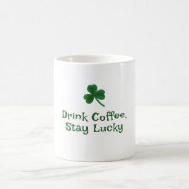 St. Patrick's Day, underlig text, Lucky Kaffemugg