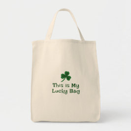 St. Patrick's Day, underlig text Lucky Tygkasse