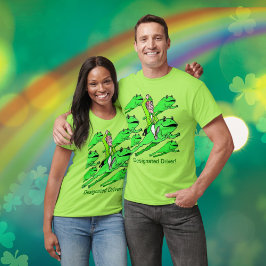St patrick's day Unisex för den utsedda drivrutine T Shirt