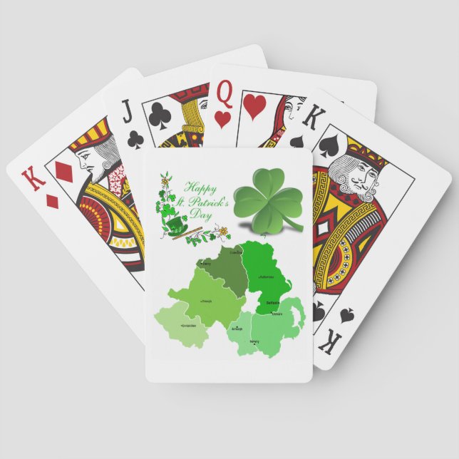 St. Patrick's Day, uppspelningskort Casinokort (Baksidan)