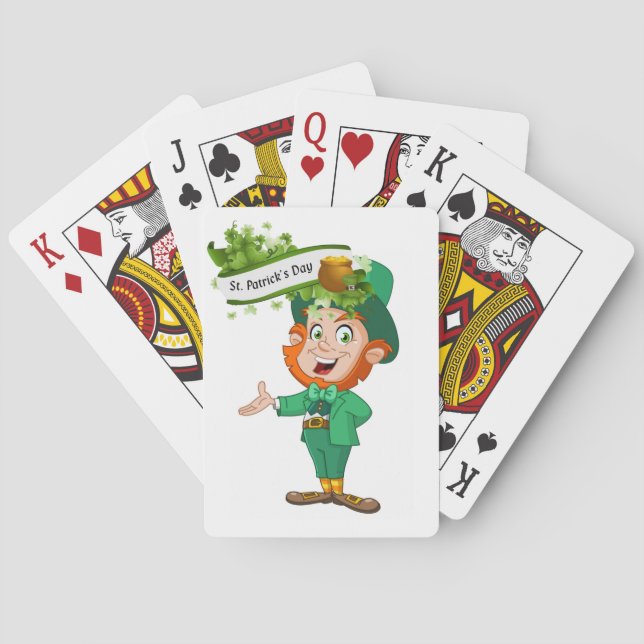 St. Patrick's Day, uppspelningskort Casinokort (Baksidan)