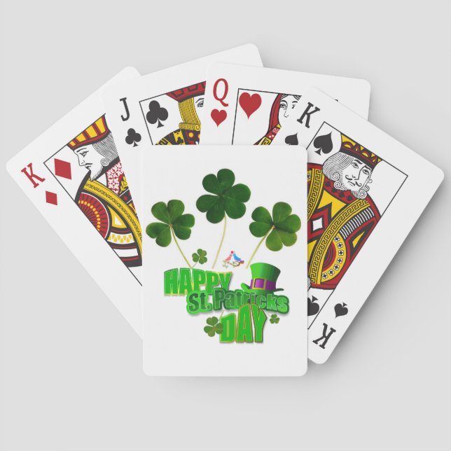 St. Patrick's Day, uppspelningskort Casinokort (Baksidan)
