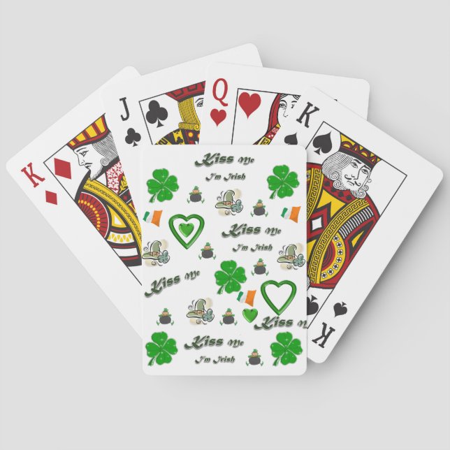 St. Patrick's Day, uppspelningskort Casinokort (Baksidan)
