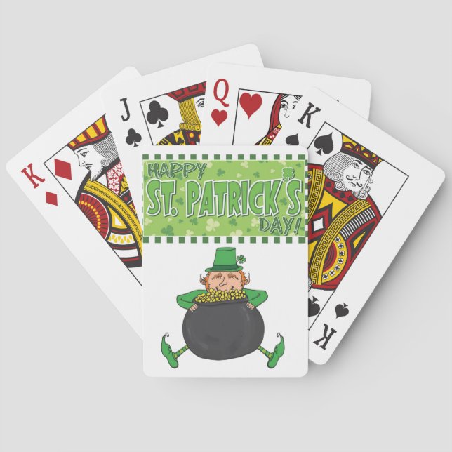 St. Patrick's Day, uppspelningskort Casinokort (Baksidan)