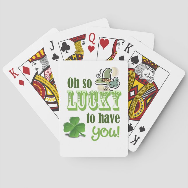 St. Patrick's Day, uppspelningskort Casinokort (Baksidan)