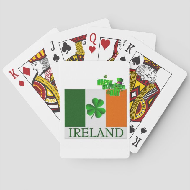 St. Patrick's Day, uppspelningskort Casinokort (Baksidan)