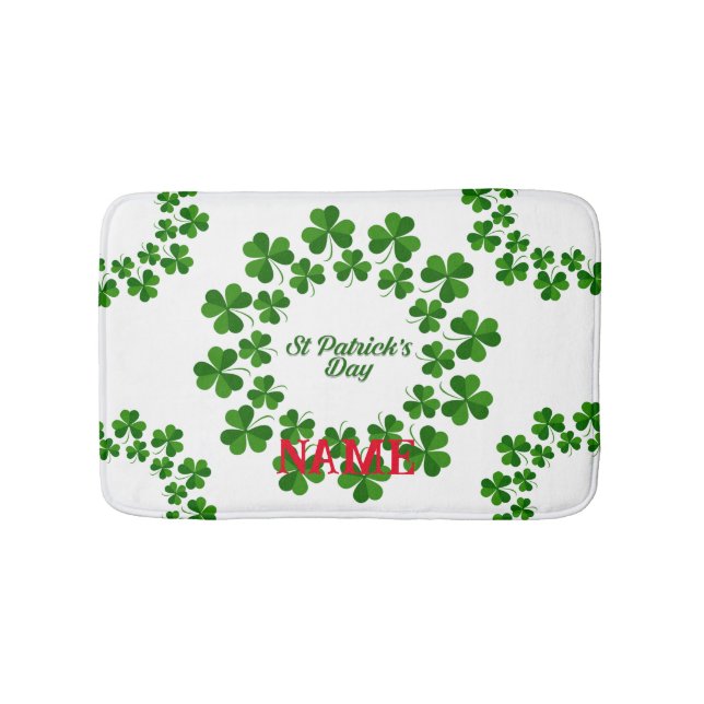 St patrick's day Utandningsluft_Trädning Badrumsmatta (Framsidan)