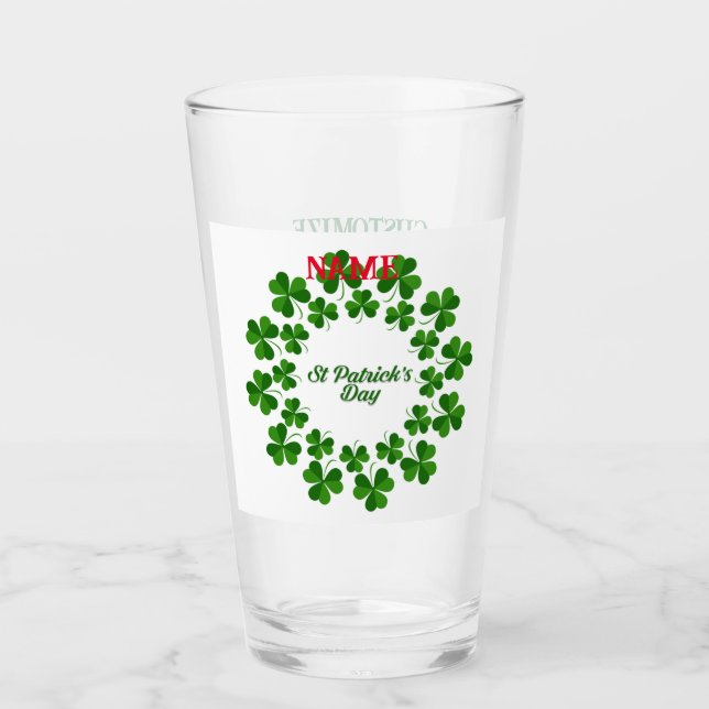 St patrick's day Utandningsluft_Trädning Glaskopp (Framsida)