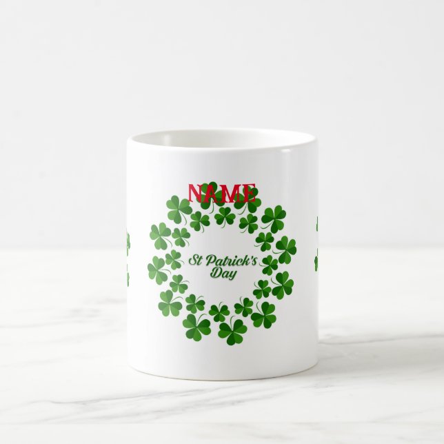 St patrick's day Utandningsluft_Trädning Kaffemugg (Center)