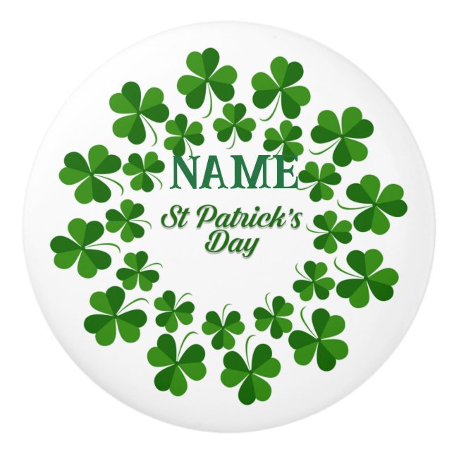 St patrick's day Utandningsluft_Trädning Knopp (Framsidan)