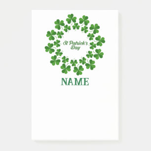 St patrick's day Utandningsluft_Trädning Post-it Block