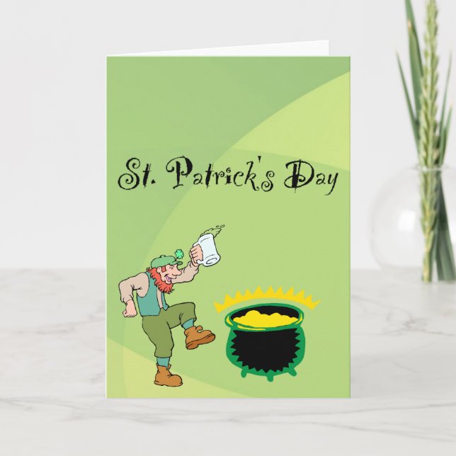 St. Patrick's Day välkomstkort Kort (Framsida)