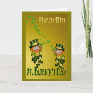 St. Patrick's Day Välkomstkort Kort
