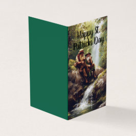 St. Patricks day välsigncard Kort