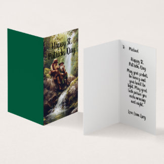 St. Patricks day välsigncard Kort