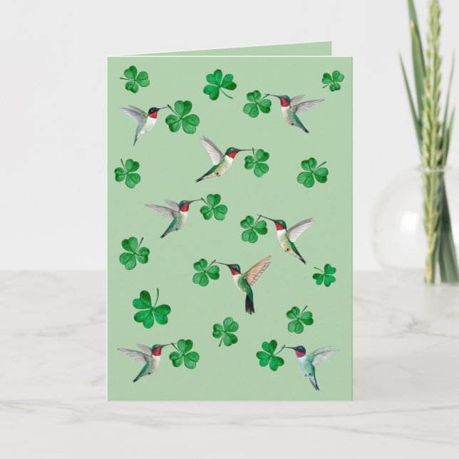 St. Patricks Day-viklad gratulationskort Kort (Framsida)