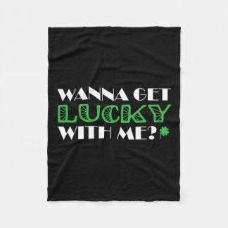 St. Patrick's Day vill få Lucky med mig Fleecefilt
