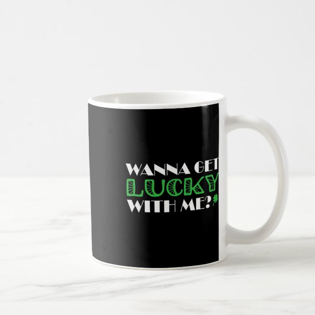 St. Patrick's Day vill få Lucky med mig Kaffemugg (Höger)