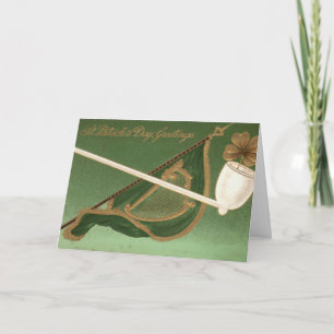 st patricks day vintage-kort kort