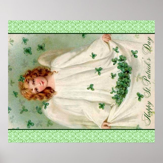 St patrick's day vintage poster (Framsidan)