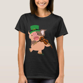 St patrick's day violinist gris Women T-shirt