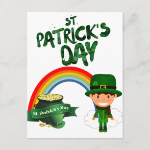 St patrick's day vykort