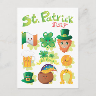 St. Patrick's Day Vykort