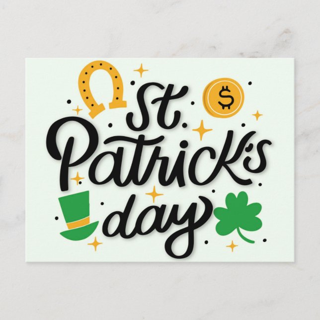 St patricks day vykort (Framsida)