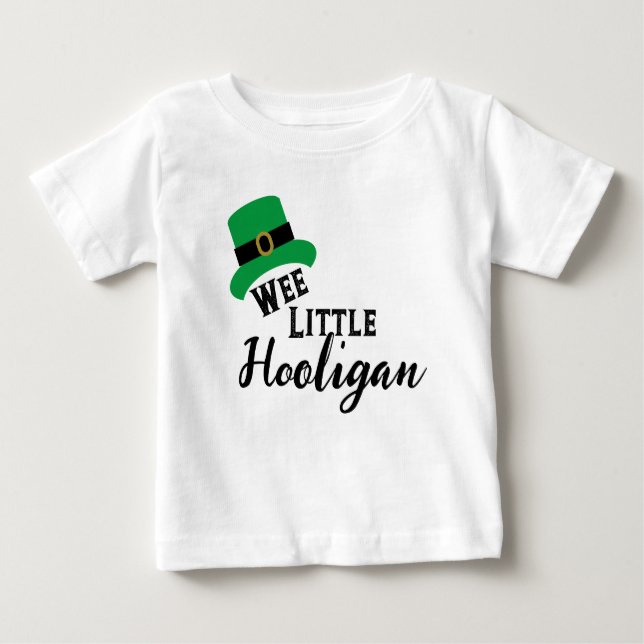 St. Patrick's Day - Wee Little Hooligan Design Tee (Framsida)