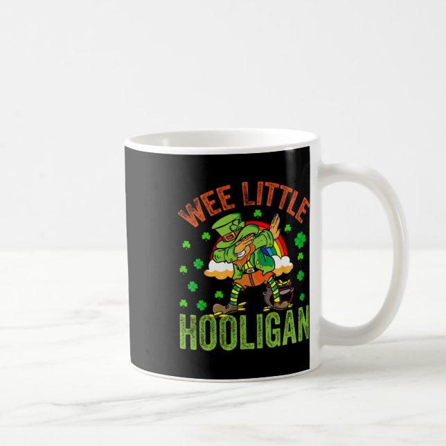 St Patricks Day Wee Little Hooligan Irland Flagga  Kaffemugg (Höger)
