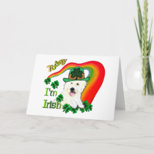 St. Patrick's Day Westie Kort