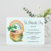 St. Patrick's Day-Whimsical regnbåge- och klöverfe