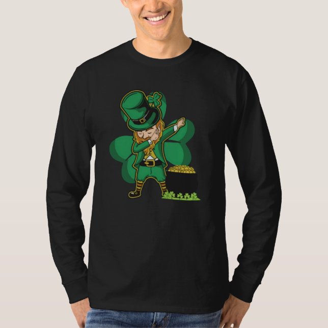 St Patrick's Day with Dabbing Leprechaun  1 T Shirt (Framsida)