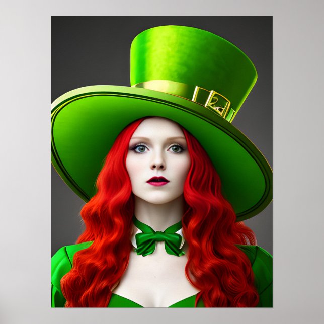 St. Patricks Day Woman Poster (Framsidan)