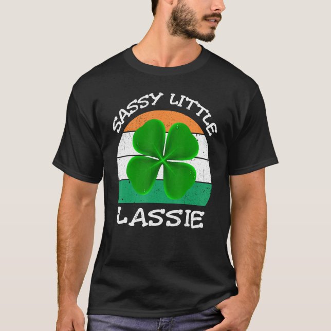 St patricks day Women Baby Småbarn Sassy Little L T Shirt (Framsida)