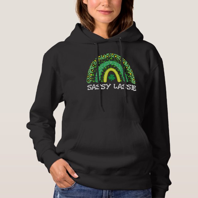 St patricks day Women Funny Sassy Lassie T Shirt (Framsida)