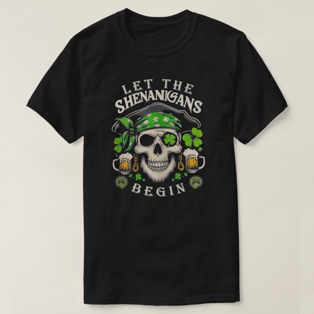 St patricks day Women Manar, låt shenanigans Beg T Shirt (Design framsida)