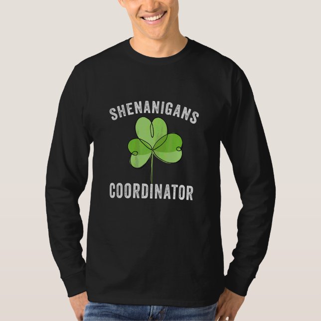 St patricks day Women Shenanigans Coordinator T Shirt (Framsida)