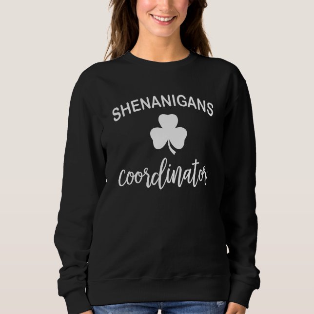St Patricks Day Womens Tops Shamrock Shenanigans C T Shirt (Framsida)