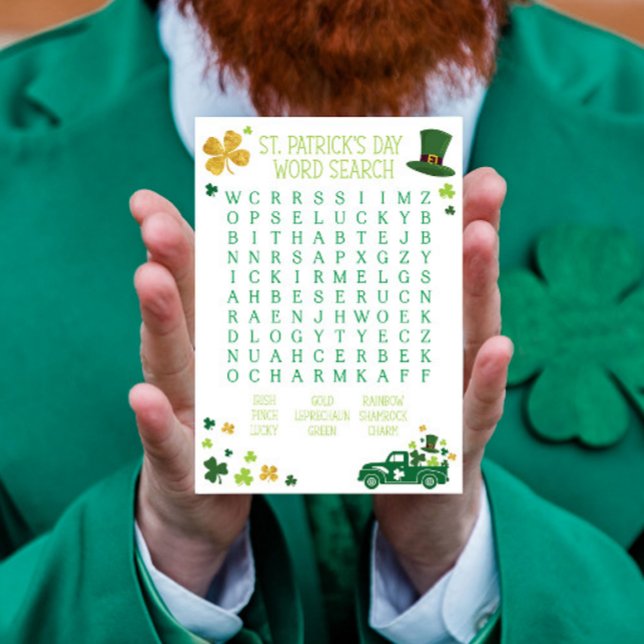 St. Patrick's Day Word Search Anteckningsblock (Skapare uppladdad)
