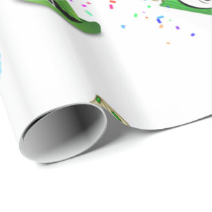 St. Patrick's Day Wrapping Papper Cupkaka Rainbow Presentpapper