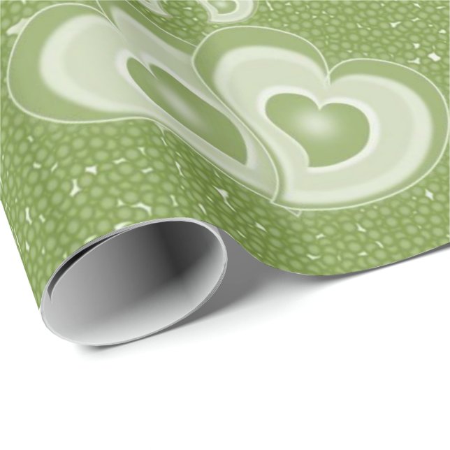 St. Patrick's Day Wrapping Papper Hats Hearts Presentpapper (Rullad Hörn)