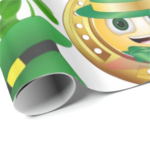 St. Patrick's Day Wrapping Papper Horseshoe Presentpapper