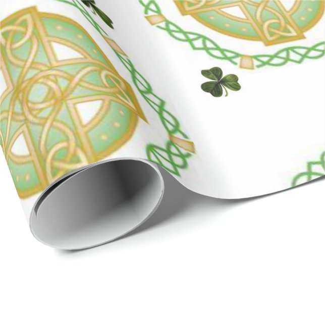 St. Patrick's Day Wrapping Papper Presentpapper (Rullad Hörn)