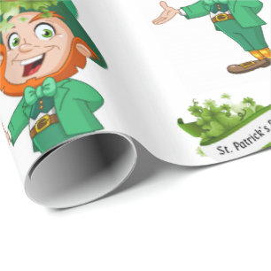 St. Patrick's Day Wrapping Papper Presentpapper