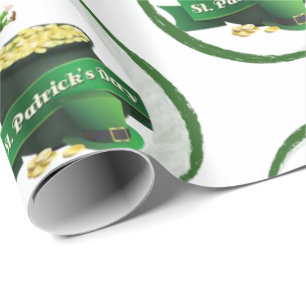 St. Patrick's Day Wrapping Papper Presentpapper